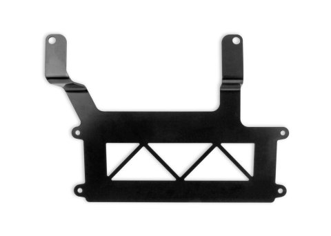 Holley ECU Mounting Brackets 554-156 Computer Brackets, EFI, Dominator ECU, Bracket, Steel, Black Finish, for Under Passenger Seat, Ford, Mustang, Fox Body, Each