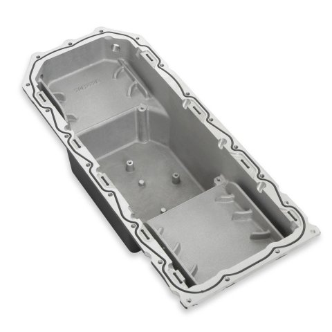 Holley Gen III Hemi Retrofit Oil Pans 302-60BK Pans, Engine Swap, Aluminum, Black, 6.0 Quart Capacity, 4.06 in. Stroke Clearance, Dodge, Chrysler, Plymouth, Mopar Hemi, Kit