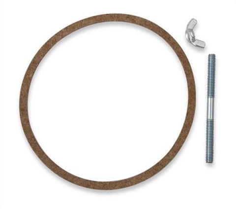 Holley Air Cleaner Assemblies 120-540 Assembly, Sniper, 14 in. Diameter, Round, Dropped, Steel, Chrome Finish, Embossed Logo, 4 in. Filter, Paper Element, Each