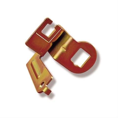 Holley Throttle Cable Brackets 20-95 Brackets, 700R4/4L60, Steel, Gold Iridited, Chevy, Holley, 4150/4160, Each