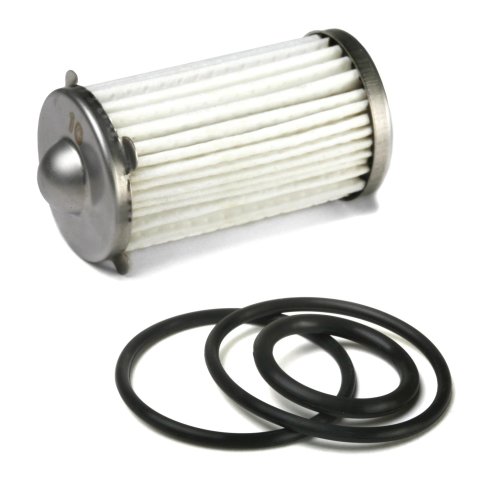 Holley HP Billet Fuel Filter Replacement Elements 162-558 Elements, Replacement, Element, Paper Material, 10 microns, with O-rings, for Filter, 175 gph, Gas/E85, Each