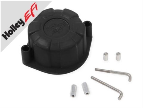 Holley Distributor Caps 566-101 Caps, EFI, Coil-on-Plug, Black Cap, Screw Down Style, Black, compatible with Dual-Sync Distributors, 100 Series, Each