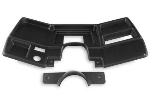 Holley EFI 7 in. Dash Bezels 553-310 Panels, EFI, Bezel, 5/32 Thick, ABS Material, Black Matte Finish, without A/C Vents, Chevy, GMC, Trucks, Each