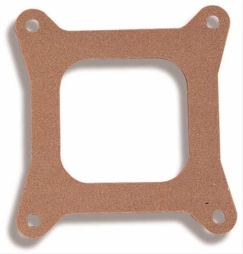 Holley Carburetor Base Plate Gaskets 108-10 Gaskets, Plate, 4-Barrel, Square Bore, Open Center, 1.813 in. Bore Size, 0.063 in. Thick, Composite Material, Each