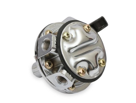 Holley Mechanical Fuel Pumps 12-835 Pumps, Mechanical, 80 gph, 7.5 psi, 1/4-NPT Female Thread, Inlet and Outlet, Aluminum, Silver, Rotatable, Chevy, 396-454ci, Mark IV, Each