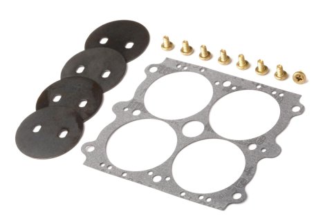 Holley Carburetor Throttle Plates 26-97 Plates, Carburetor, 4-Barrel, 1-3/4 in. Diameter, Steel, No Hole, Screw Included, Kit