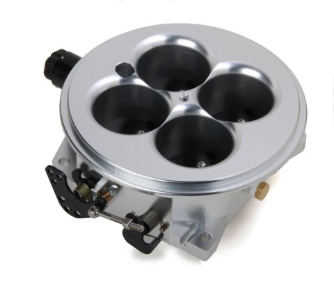 Holley High-Flow EFI Throttle Bodies 112-578 Bodies, EFI, Multi-Port Injection, 4 Venturi, 57.15mm, 2,000 cfm, Billet Aluminum, Dominator Mounting Flange, Each