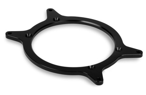 Holley Gen 3 Dominator Air Scoop Mounting Adapters 17-85 Hood Kits, Single Carburetor, Billet Aluminum, Black Anodized, Dominator, 3, Each