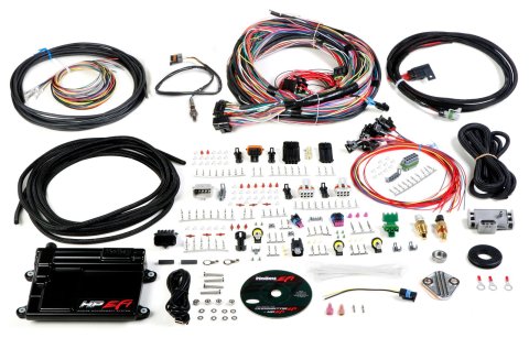 Holley HP EFI ECU and Harness Kits 550-605N Engine Management Systems, EFI, Harness, Up to 16-Injectors, 8-Coils, Four Digital Inputs, NTK O2, Wideband, Universal, Un-terminated, Kit
