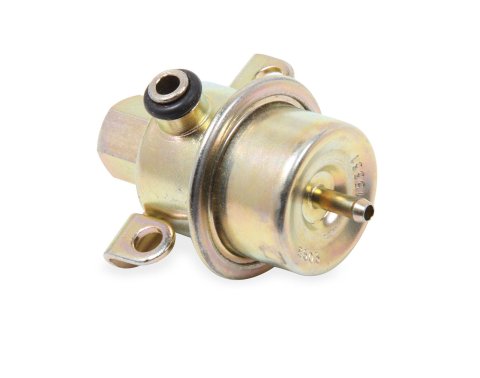 Holley Fuel Pressure Regulators 512-515 Regulators, High Pressure, 0-43 psi, No-Return, Boost, Vacuum Port, Stock Inlet and Outlet, Gold Color, Buick, GN, GNX, 3.8L, Each