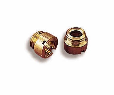 Holley Alcohol Jets 122-200 Carburetor Jets, Standard Main, Alcohol, Number 200, Jet Size 0.2000 in., Brass, 5/16 in.-32 Thread, Pair
