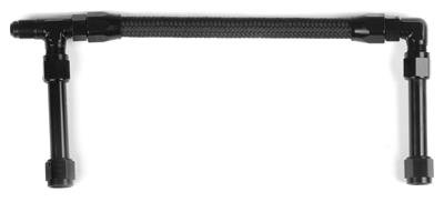 Holley Fuel Lines 34-42 Lines, Braided Flex, Nylon/Rubber, Black Aluminum Fittings, -6 AN, Ultra Series, Kit
