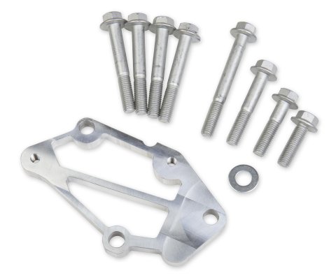 Holley LS Engine Accessory Drive Kits 21-1 Bracket Spacer Kits, Aluminum, Natural Finish, Short Alignment, Chevy, Small Block LS, Each