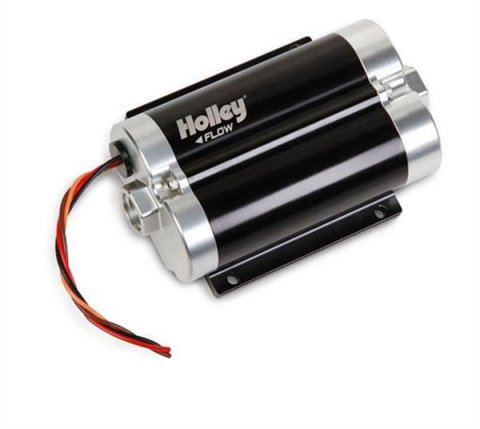 Holley Dominator Billet Fuel Pumps 12-1200 Pumps, Billet, Electric, 80 psi, 130 gph, 20 amps Maximum Draw, Gasoline, Each