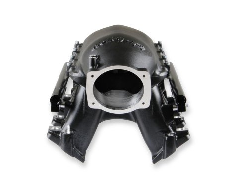 Holley EFI LS Hi-Ram Intake Manifolds 300-122BK Manifolds, Hi-Ram, Cathedral Port Head, Multi-port, 92mm Bore, Standard Deck, Aluminum, Black Finish, Chevy, LS, 5.7L, 6.0L, Each