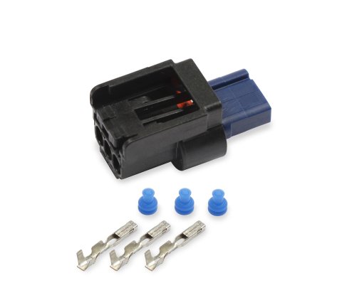 Holley Wiring Harness Connectors 570-234 Weatherproof Connectors, EFI, Hemi Cam/Crank Connector, Main Harness, APEX 1.2, 3-pin, Female, Black Plastic, with Pins, Seals, TPA, Each