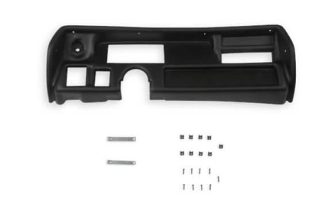 Holley EFI 6.86 in. Pro Dash Bezels 553-390 Panels, EFI, Bezel, 5/32 Thick, ABS Material, Black Matte Finish, Chevy, Chevelle, Each