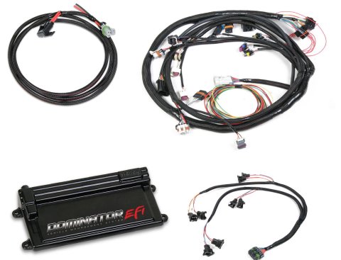 Holley Dominator EFI Vehicle Management Systems 550-651 Engine Systems, EFI, Connects 24-EV1 Injectors, 12-Coils, Analog/Digital inputs, 4x Cam Sensor, Chevy, 4.8-7.0L, 58x Crank, Kit
