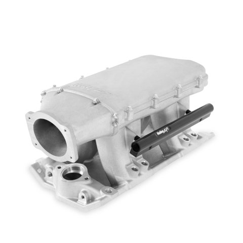 Holley EFI Hi-Ram Intake Manifolds 300-951 Manifolds, Hi-Ram, Throttle Body, 95mm Bore, Standard Deck, Aluminum, Natural, Chevrolet, Small Block, Each