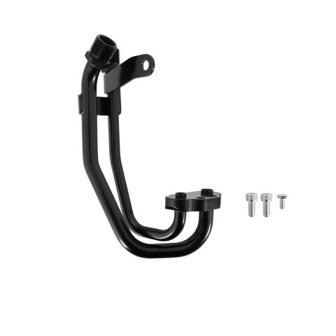 Holley Air Conditioning Line Kits 97-443 Hoses and Lines, A/C Line, Aluminum, Black, Driver Side, Ford, Small Block, Kit