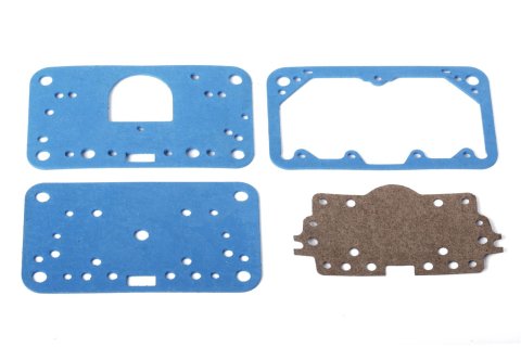 Holley Carburetor Gaskets 108-201 Gaskets, Fuel Bowl, Metering Block, Blue, Reusable Fiber, 2 Each, for Model 4160, Set