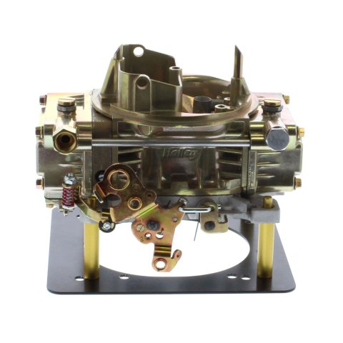 Holley 4160 Carburetors 0-9776 Carburetors, Model 4160, 450 cfm, 4-barrel, Square Bore, No Choke, Mechanical Secondaries, Single Inlet, Gold Dichromate, Straight-leg Booster, Each