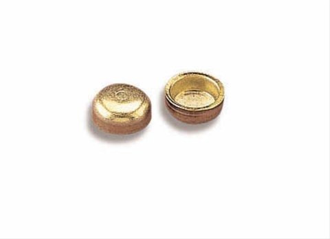 Holley Carburetor Metering Block Main Well Plugs 26-111-10 Plugs, Block, Well, 0.258 in. Diameter, Brass, Natural Finish, 10-piece, Set