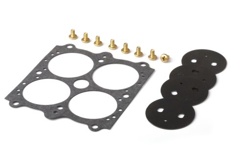 Holley Carburetor Throttle Plates 26-95 Plates, Carburetor, 4-Barrel, 1-11/16 in. Diameter, Steel, 0.093 in. Diameter Hole, Screw Included, Kit
