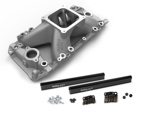 Holley EFI Intake Manifolds 300-562 Manifolds, Fuel Injected, EFI, Throttle Body Injection Style, Aluminum, 4500 Style Mounting Flange, Oval Port, Chevy, Big Block, Each