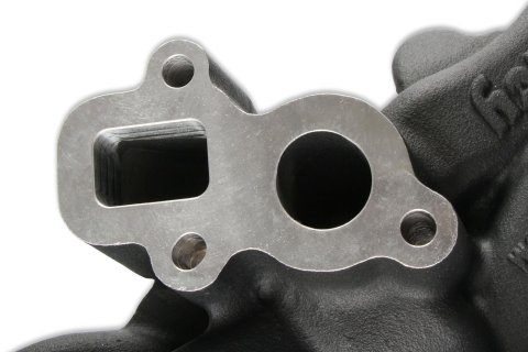 Holley Cooling Manifolds 97-250BK Water Pump Housings, GM, Gen V, LT4, Wet System, Water Pump Manifold/Bracket, Aluminum, Black Finish, with Complete Accessory Drive System, Each