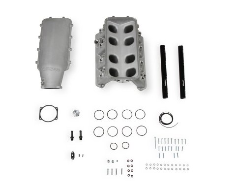 Holley EFI Gen III Hemi Hi-Ram Intake Manifolds 300-651 Manifolds, III, EFI, Multi-port, 105mm, Standard Deck, Aluminum, Satin Finish, Chrysler, Dodge, Jeep, 5.7L, 6.1L, 6.4L, Each