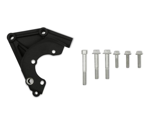 Holley Mid LSA/LS Power Steering Brackets 20-165BK Brackets, LSA/LS, Accessory Drive Bracket, Steering, Aluminum, Black Finish, Chevy, 4.8L, 5.3L, 5.7L, 6.0L, 6.2L, 7.0L, Kit