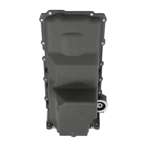 Holley Retrofit Engine Oil Pans for GM LS Engines 302-4BK Pans, Retrofit, Swap, Rear Sump, Wet Style, 5.6 Quarts, Aluminum, Black Finish, Chevy, GMC, 4.8L, 5.3L, 5.7L, 6.0L, 6.2L, 7.0L, Each