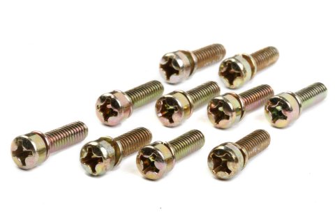 Holley Throttle Body Attachment Screws 1005-567 Components, Screw, Replacements, Steel, Gold Finish, 10-piece, Set