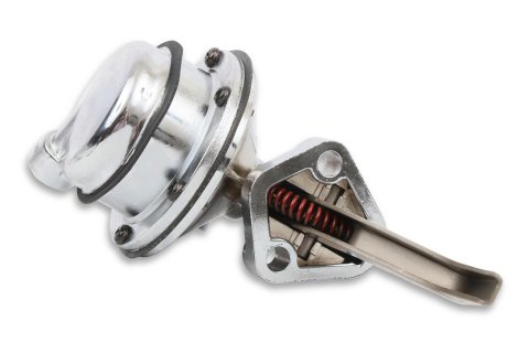 Holley Mechanical Fuel Pumps 12-289-13 Pumps, Mechanical, 130 gph, 7.5-9 psi, 3/8 in.-NPT, Inlet and Outlet, Aluminum, Silver, Ford, 221ci, 255ci, 260ci, 289ci, 302ci, 351ci, Each