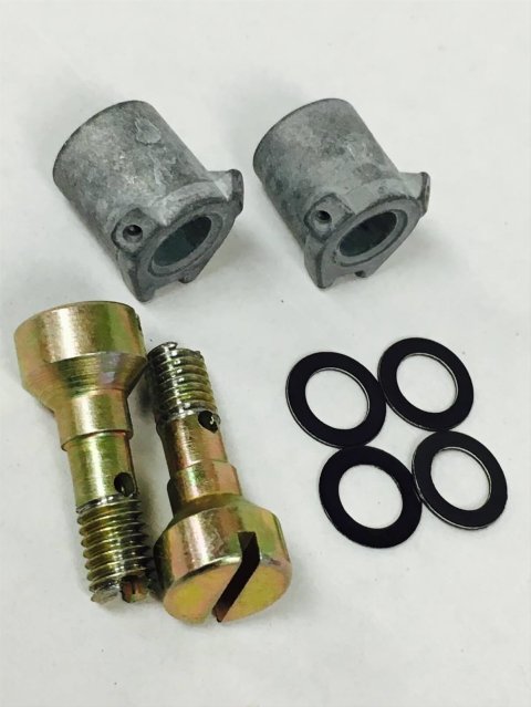 Holley Accelerator Pump Discharge Nozzles 121-42 Carburetor Nozzles, Nozzles, Aluminum, Tube Type, 0.042 in. Nozzle Size, Gaskets, Screws Included, Pair