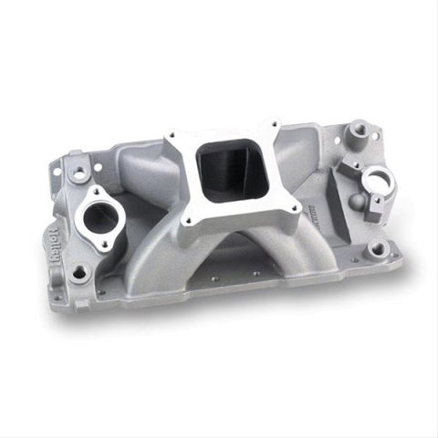 Holley Keith Dorton Signature Series Intake Manifolds 300-110 Manifolds, Dorton, Single Plane, Aluminum, Natural, Square Bore, Chevy, Small Block, Each