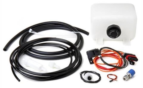 Holley Water/Methanol Injection System Installation Kits 557-101 Reservoirs, EFI, 1/2 Gallon, Plastic, 6 in. Wide x 4 in. Deep x 5 in. Tall, with Float, Filter, Tubing, Relay, Fittings, Kit