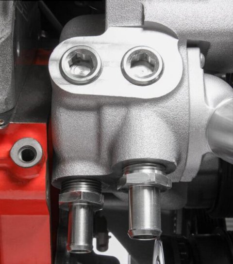 Holley Mid-Mount Complete Accessory Systems 20-190 Drive Systems, LS Mid-Mount, Serpentine, Alternator, Power Steering, Water Pump, AC, Pulleys, 6-groove, Natural Finish, Chevy, 4.8-7.0L, Kit