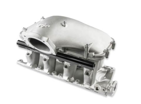 Holley SBF Hi-Ram EFI Intake Manifolds with Side-Mount Tops 300-308 Manifolds, High-Ram, Intake, Top, Multi-port, 1,500-7,000 RPM Range, 105mm Bore, Aluminum, Satin, Ford, 260-302ci, Windsor, Each