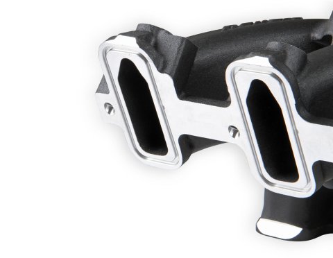 Holley EFI LS Single Plane Split-Design Race Intake Manifolds 300-294BK Manifolds, Split Design EFI, Plane, Aluminum, Black, 4500 Dominator, Chevrolet, LS1, LS2, LS6, Kit