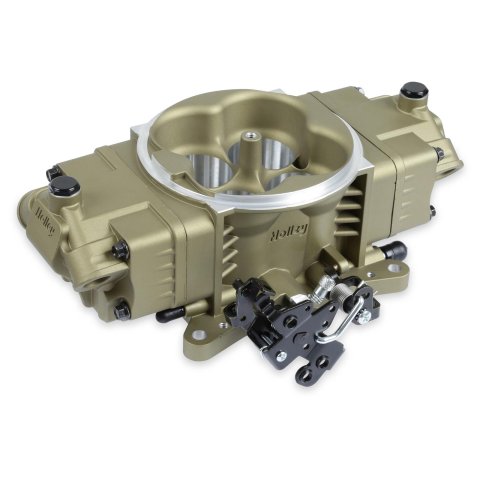 Holley Terminator X Stealth 4150 EFI Throttle Bodies 534-300 Bodies, X, EFI, Secondary Service, Cable Actuation, Eight Injectors, 100 lb/hr, Aluminum, Gold, with Sensors, Each