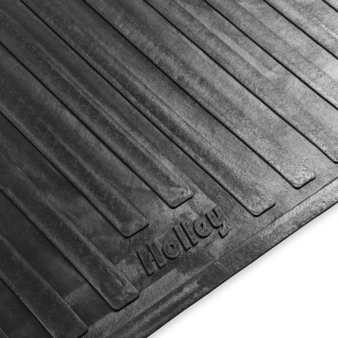 Holley Bed Mats 06-7387LBM Mats, Classic Trucks, Heavy-Duty, Cord Enhanced Rubber, Black, Logo, Long Bed, Fleetside, Chevy, GMC, Truck, Each
