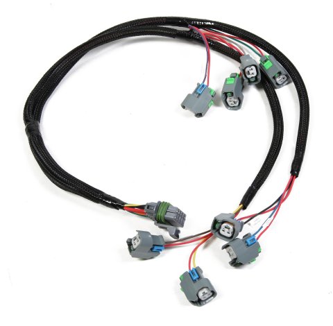 Holley Replacement Fuel Injector Wiring Harnesses 558-201 Injection System Harnesses, EFI, Replacement, LSX Harness, EV6 Style, for HP, Dominator, Terminator EFI Systems, Each