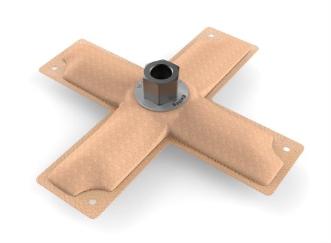 Holley HydraMat Fuel Pickups 16-103 Strainers, HydroMat, Pickup, Cross Style, Center Outlet, 8.0 in. Long, 8.0 in. Wide, 3/8 in. NPT Fitting, E85 Compatible, Each