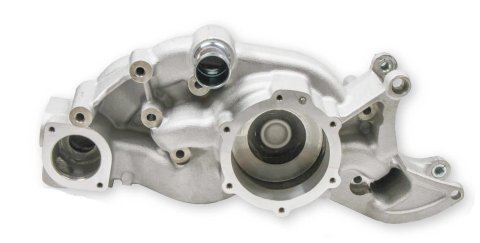 Holley Mechanical Water Pumps 97-232 Pumps, Mechanical, LT Cooling Manifold, Counterclockwise, Aluminum, Satin, Mid-Mount Race Drive, No A/C or Power Steering, GM, 5.3L, 6.2L, Each