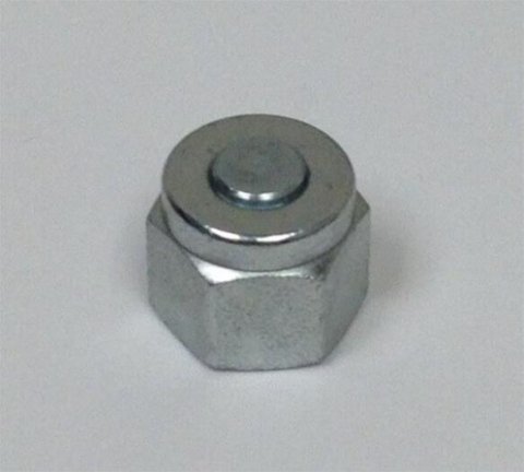 Holley EGT Caps 543-164 Data Acquisition Components, Cap, Stainless Steel, 1/4 in., 8-piece, Set