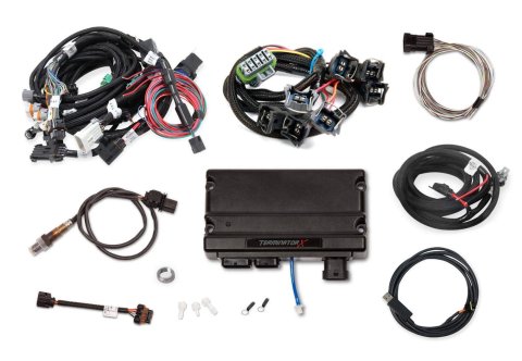 Holley Terminator X Engine Management Systems 550-1220 Systems, X, Up to 8-EV1 Injectors, 8-Coils, Analog, O2 Sensor, Plug-and-Play, USB Tuning Cable, Ford, 4.6L, 5.4L, Kit
