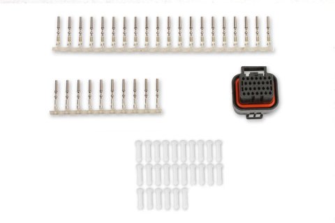 Holley EFI ECU Connector Kits 570-346 Weatherproof Connectors, EFI, J2B Input/Output Connector, OEM Style, Black Plastic, includes Pins, Seals, TPA, Kit