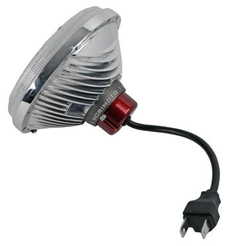 Holley RetroBright LED Headlights LFRB126 Headlight Conversion, RetroBright, Style, Sealed Beam, 5.75 in. Round Housing, Classic White, High Beam Only, PAR 46, 3,000K Bulb, Each